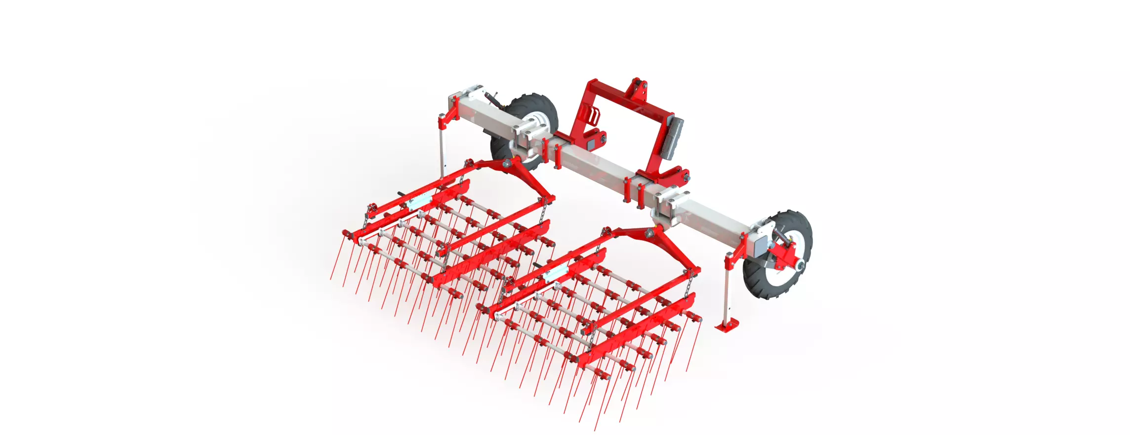WG 0009 - Complete range of 5 flex harrow 3D model_9
