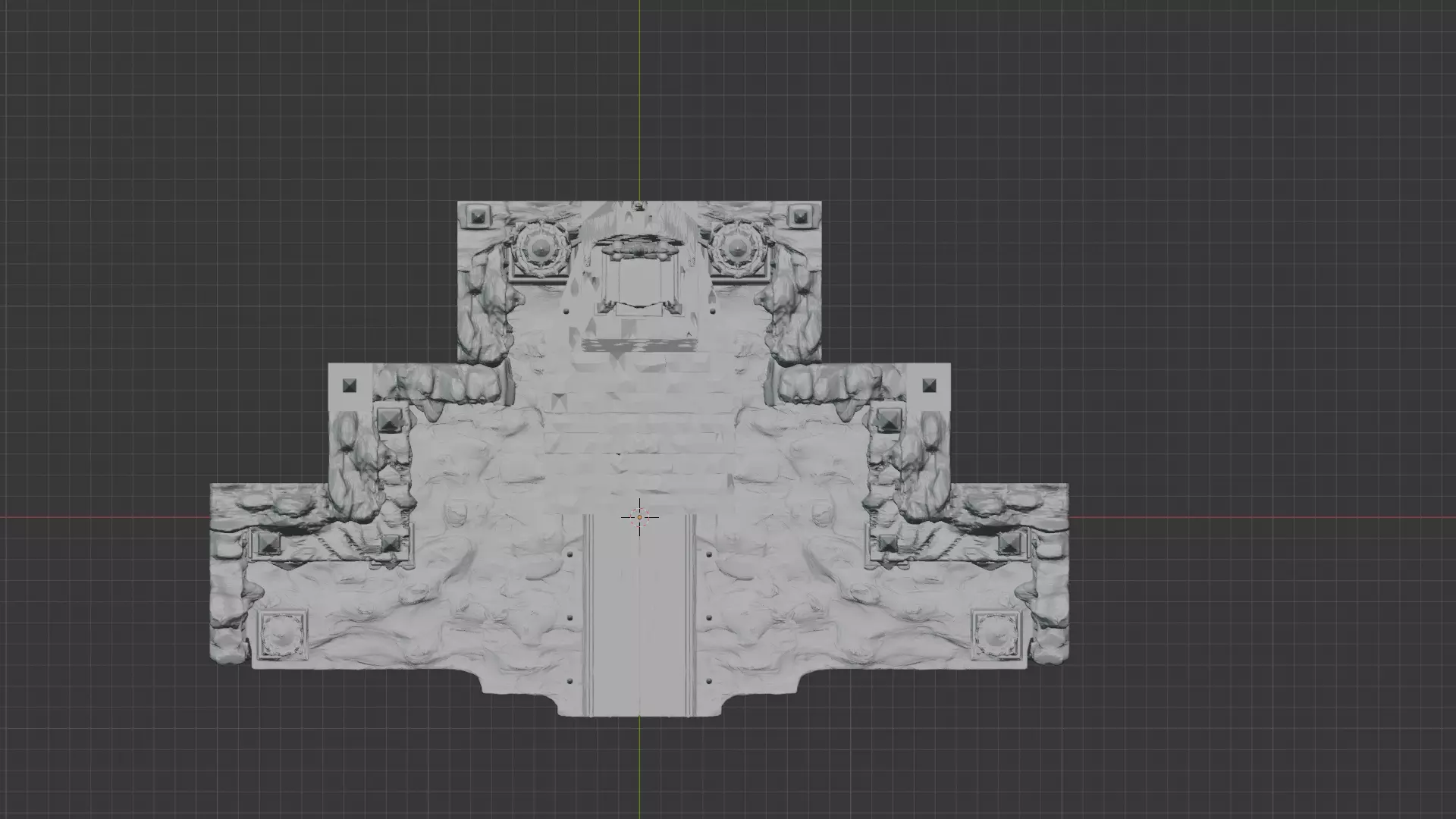 Throne of the king demon 3D print model_4