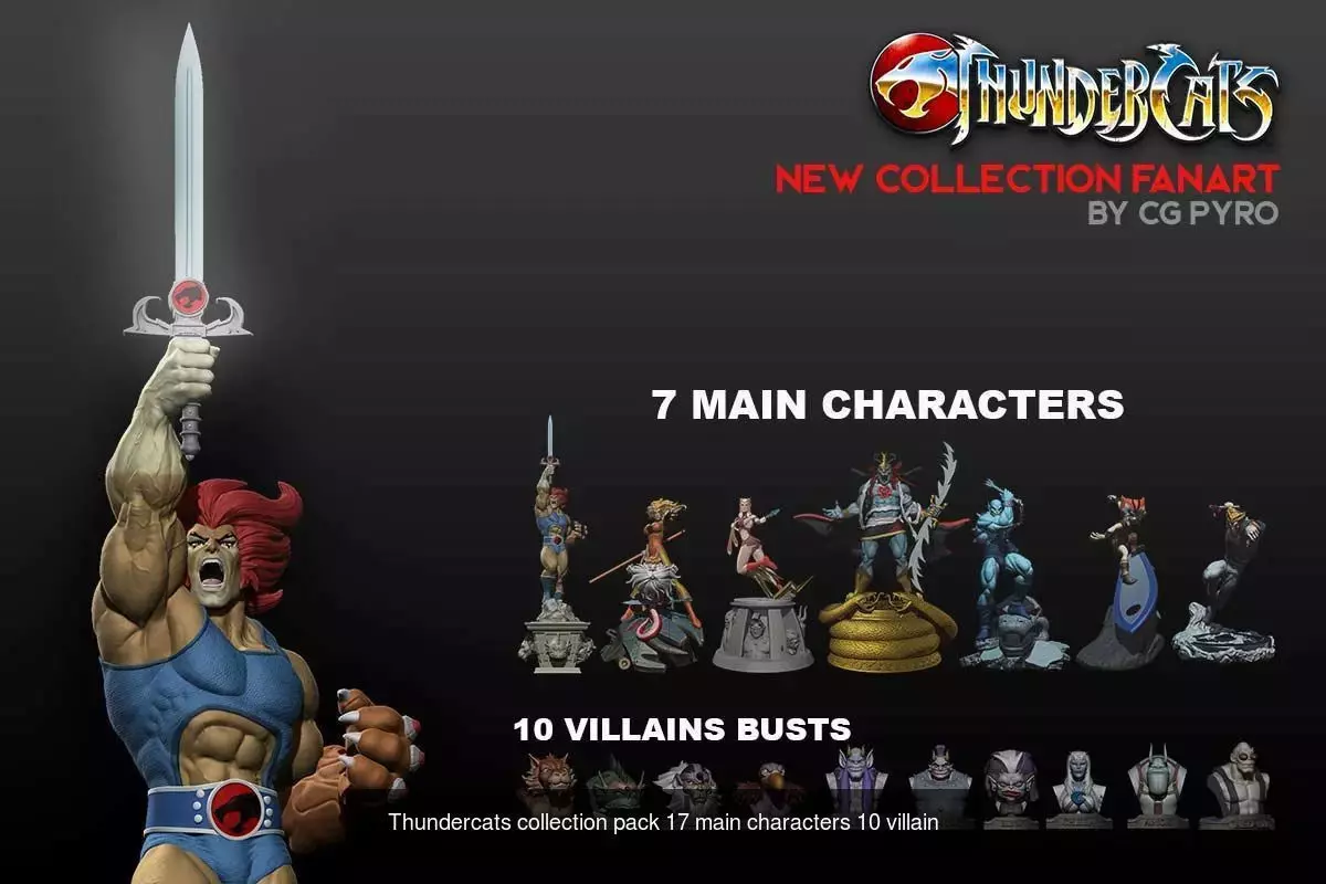 Thundercats collection 30 characters and 40 busts and more items _19