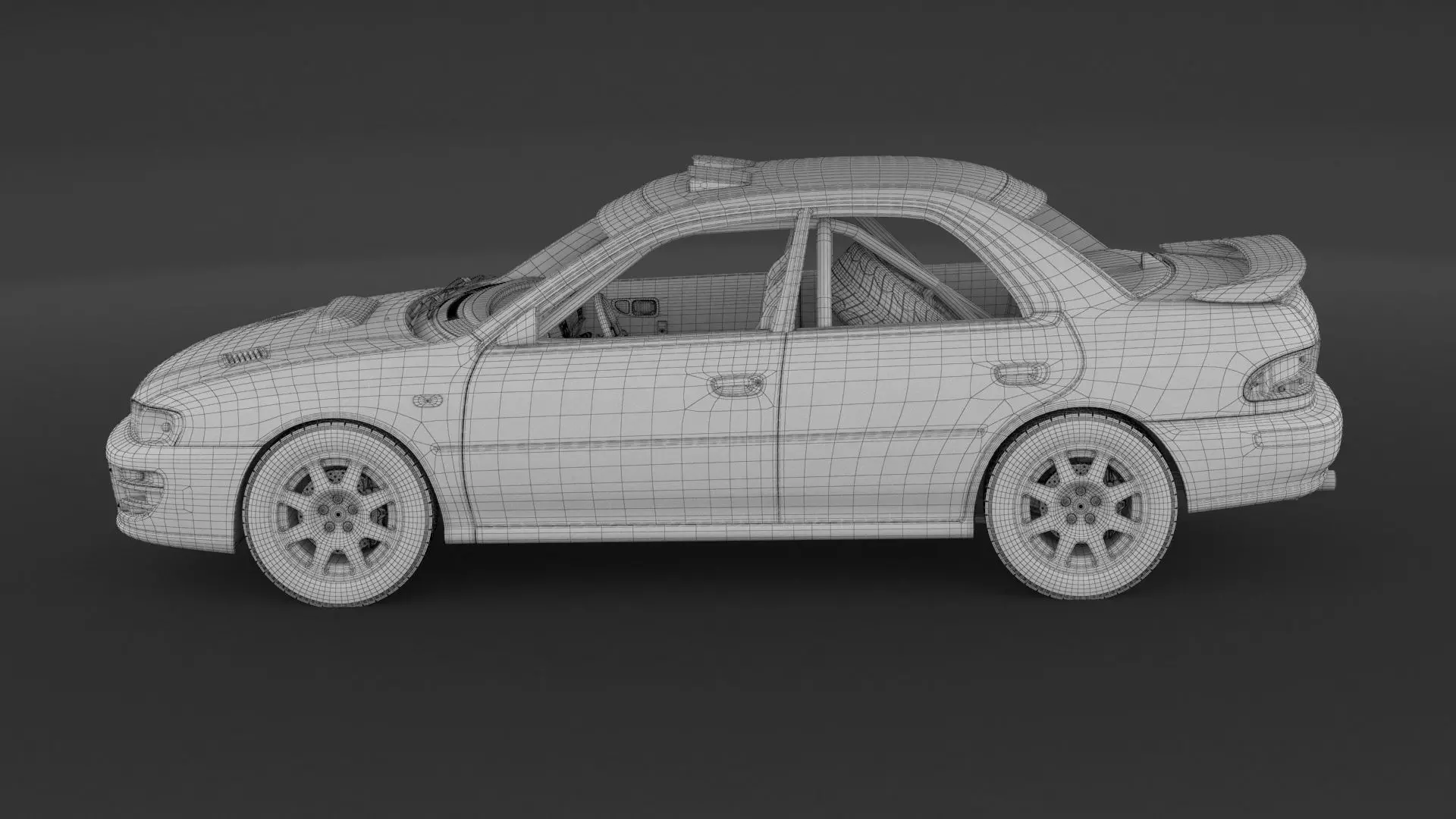 Subaru Impreza Sti Rally Car 3D model_9