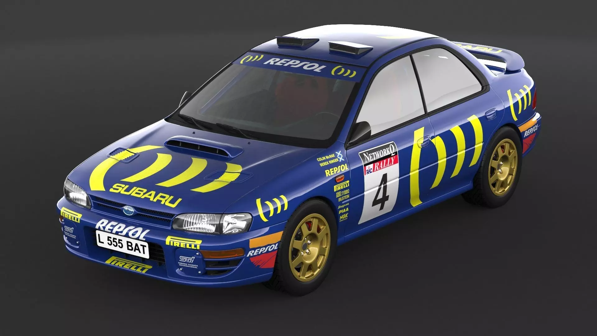 Subaru Impreza Sti Rally Car 3D model_5