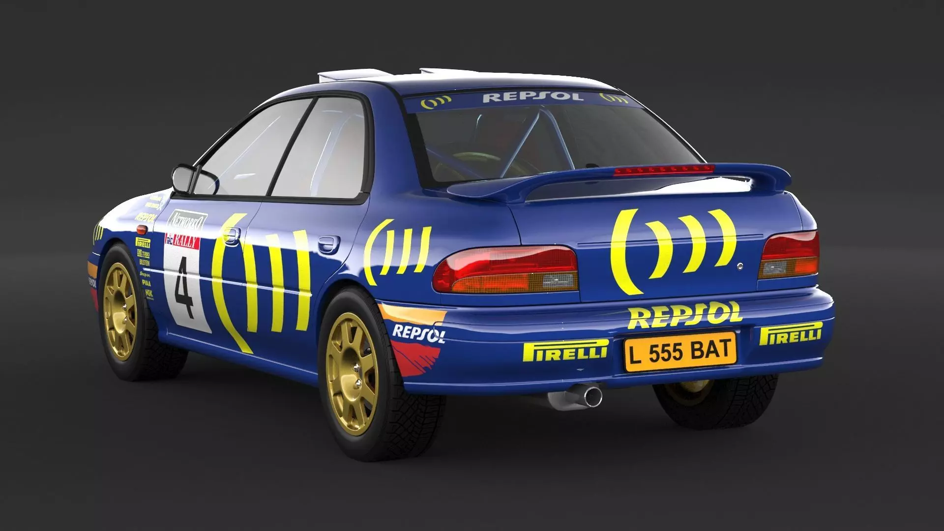 Subaru Impreza Sti Rally Car 3D model_3