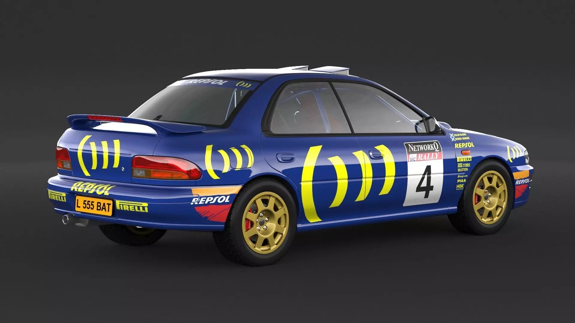 Subaru Impreza Sti Rally Car 3D model_1