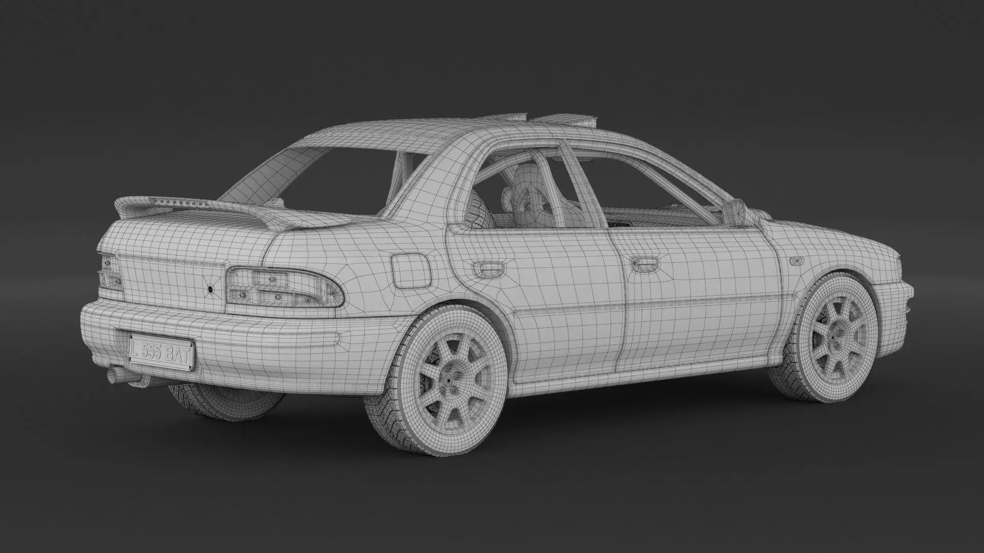 Subaru Impreza Sti Rally Car 3D model_8
