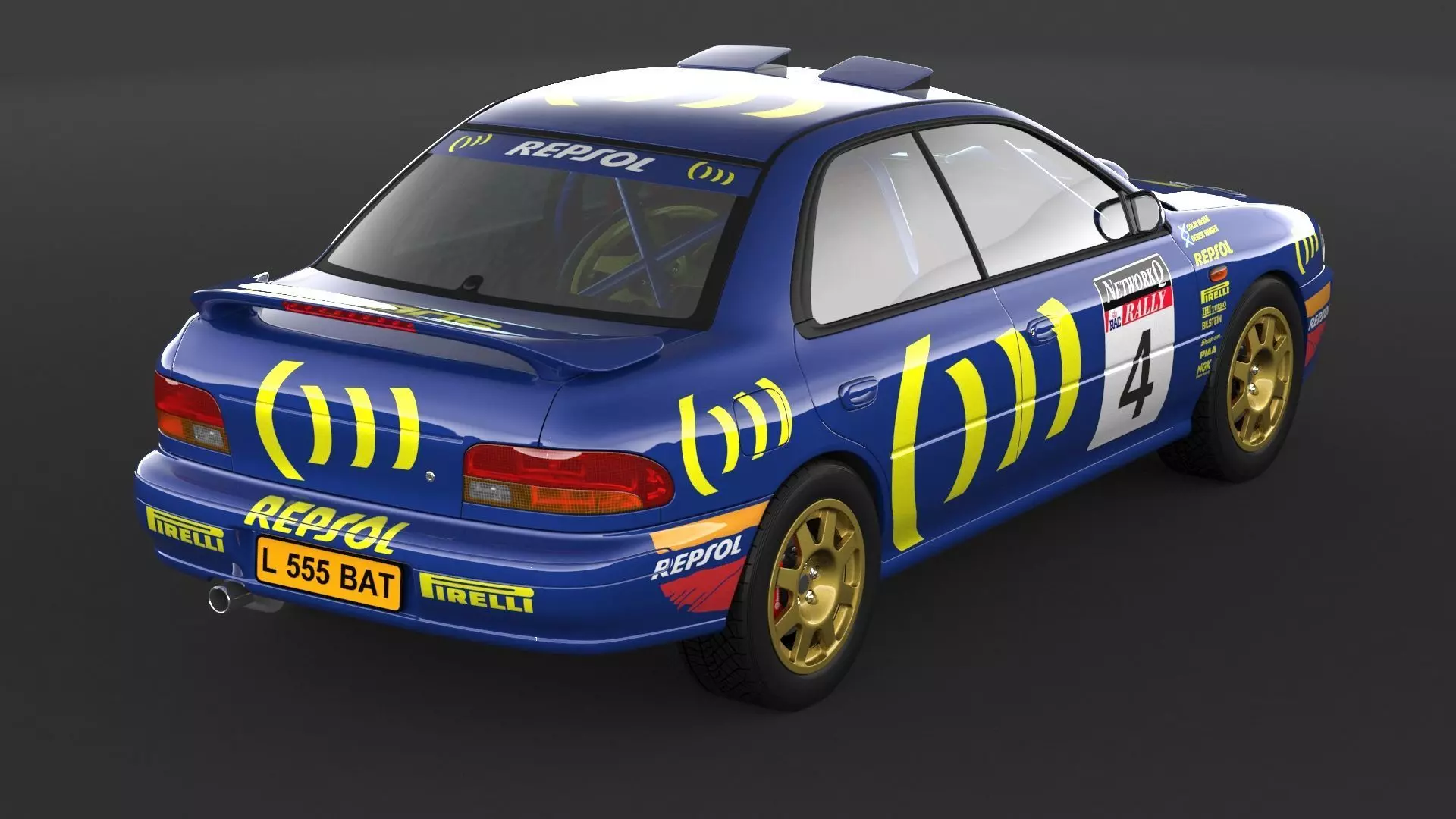 Subaru Impreza Sti Rally Car 3D model_6