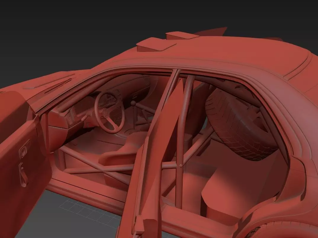 Subaru Impreza Sti Rally Car 3D model_12