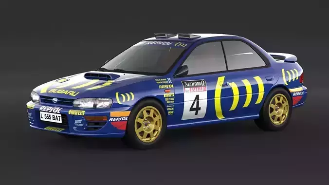 Subaru Impreza Sti Rally Car