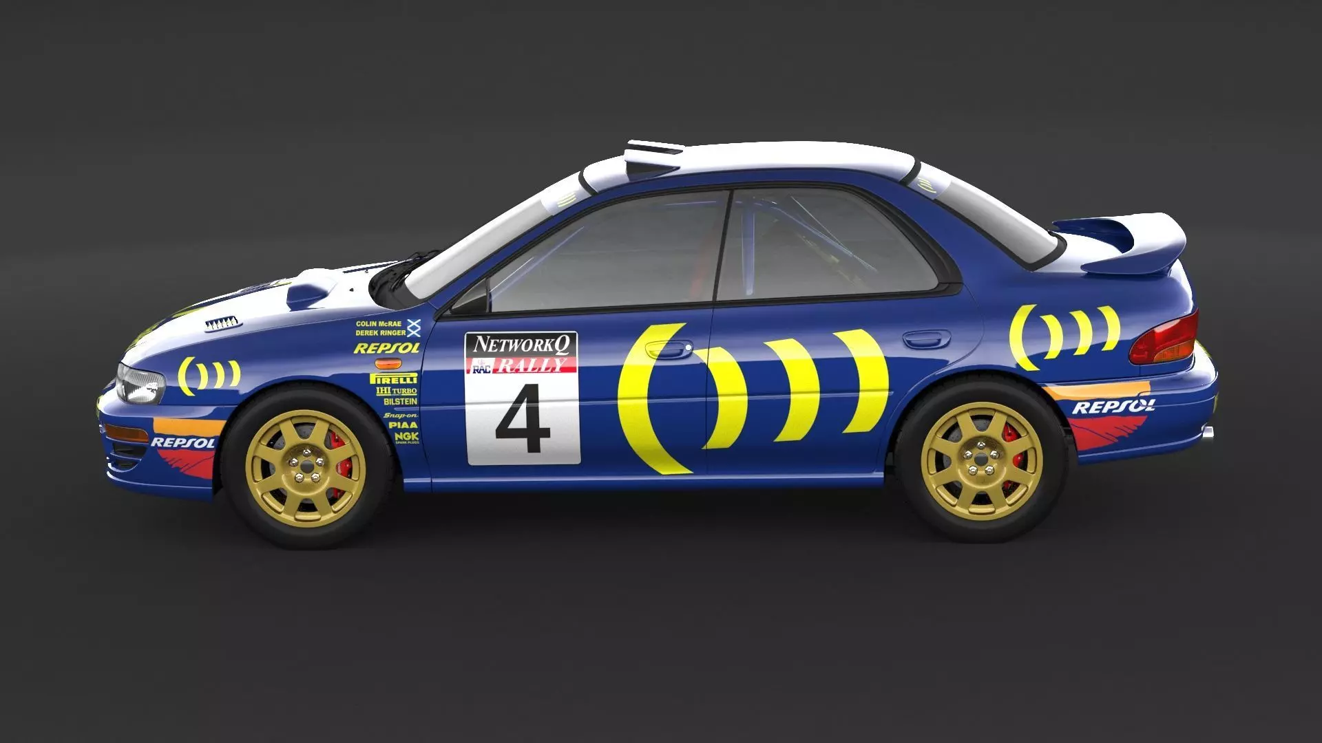 Subaru Impreza Sti Rally Car 3D model_4
