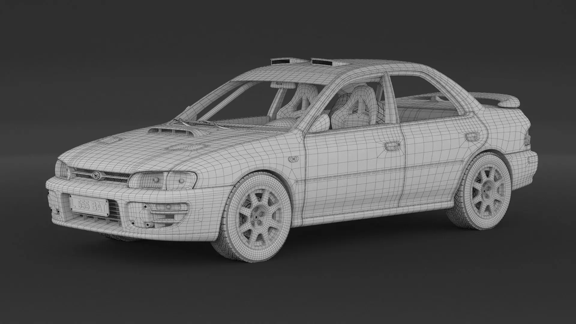 Subaru Impreza Sti Rally Car 3D model_7