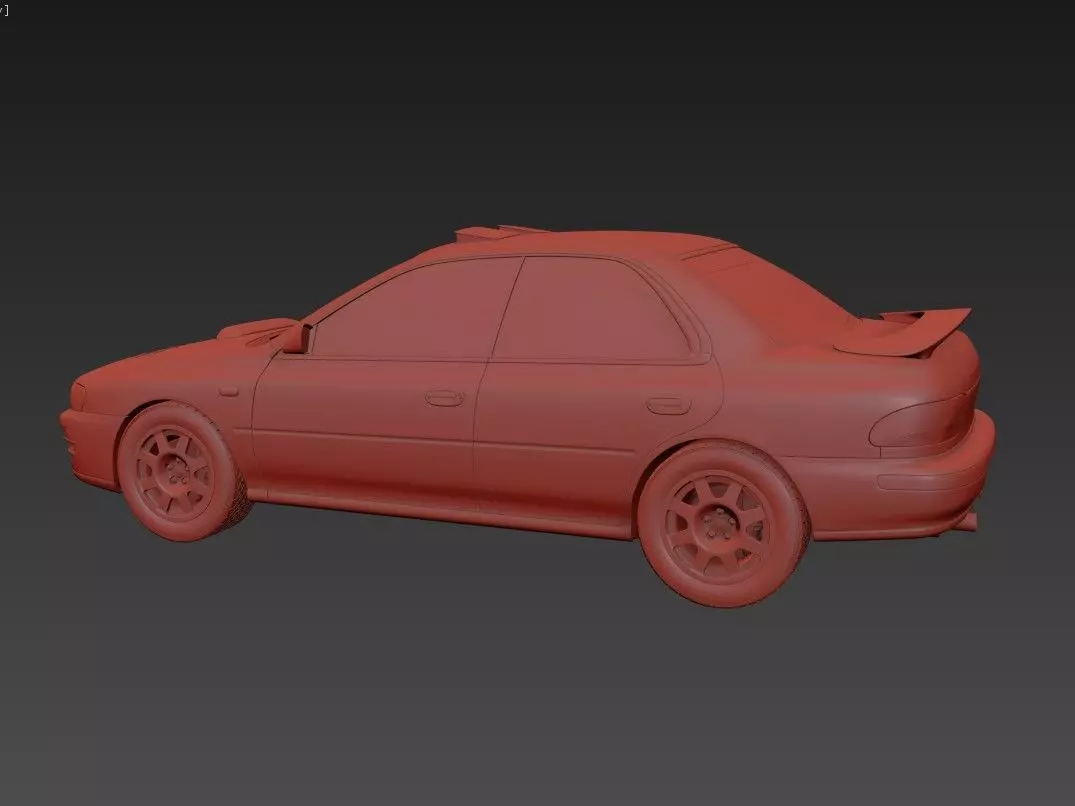 Subaru Impreza Sti Rally Car 3D model_14