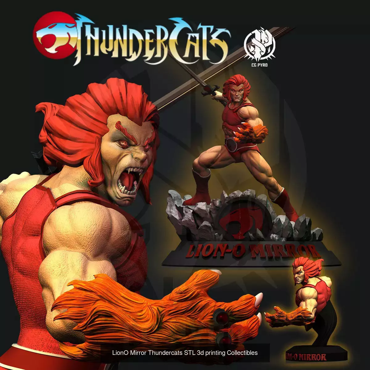 Thundercats collection 30 characters and 40 busts CG Pyro _16