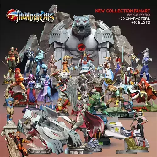 Thundercats collection 30 characters and 40 busts CG Pyro Thundercats collection 30 characters and 40 busts CG Pyro