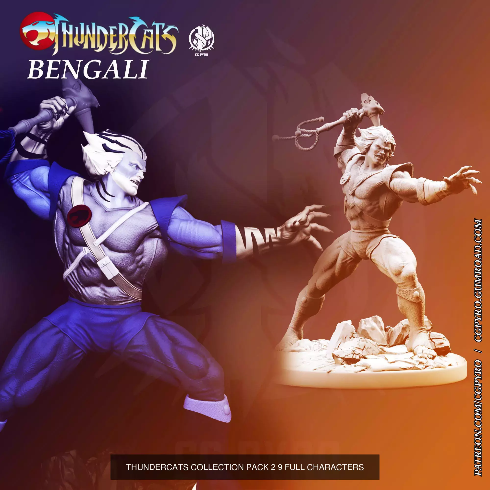 Thundercats collection 30 characters and 40 busts CG Pyro _19
