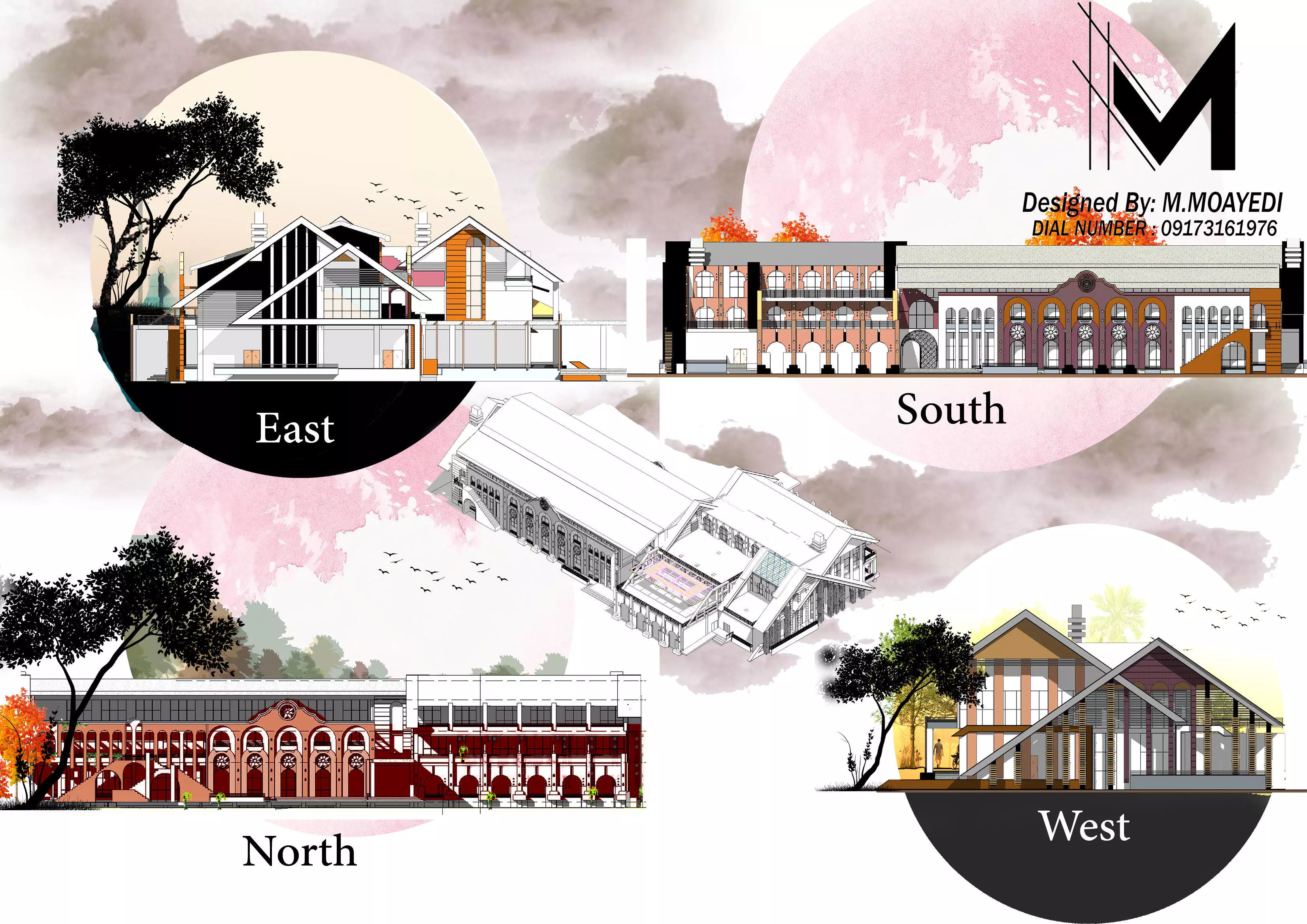 creative hotel design  Low-poly 3D model_6