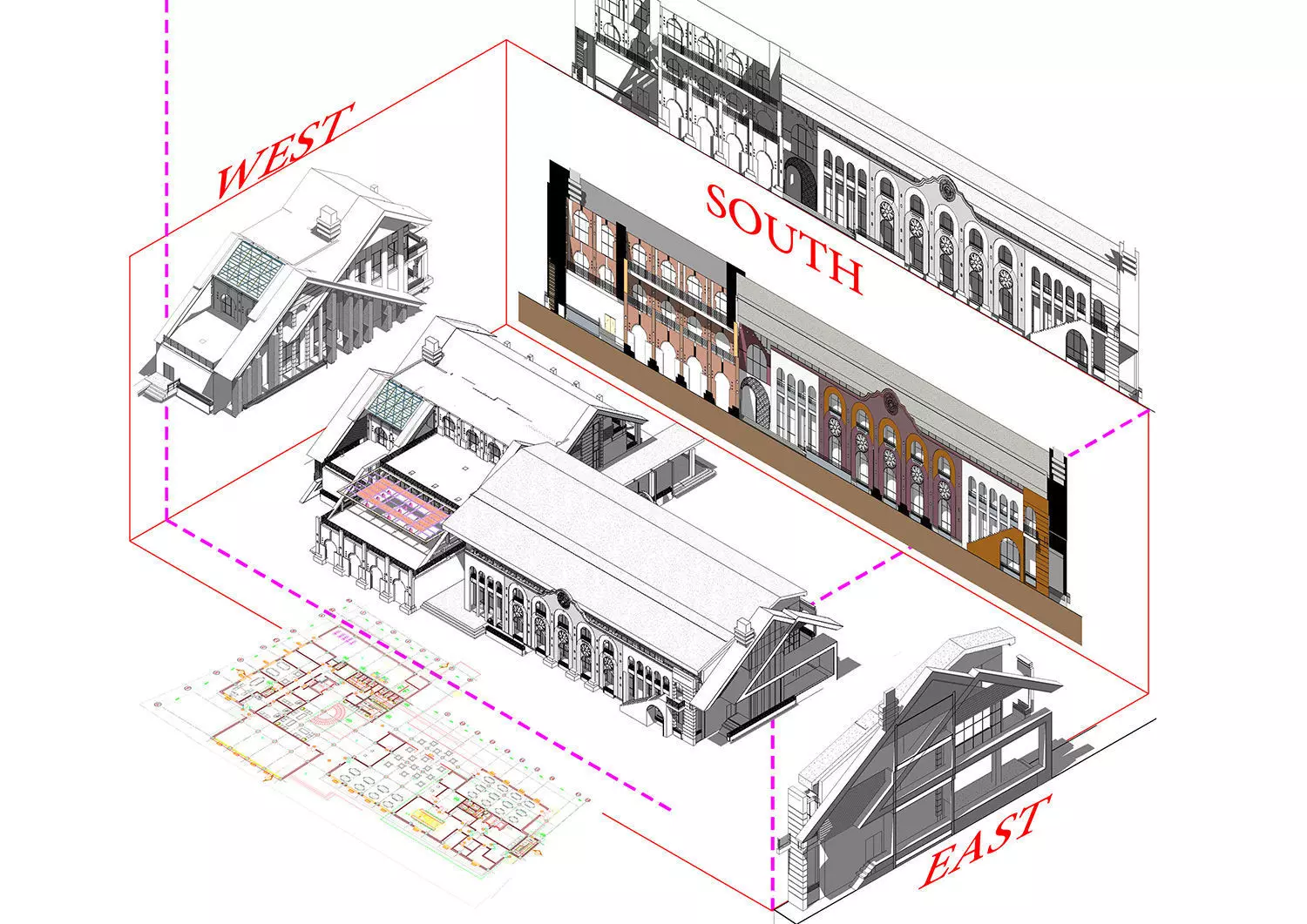 creative hotel design  Low-poly 3D model_2