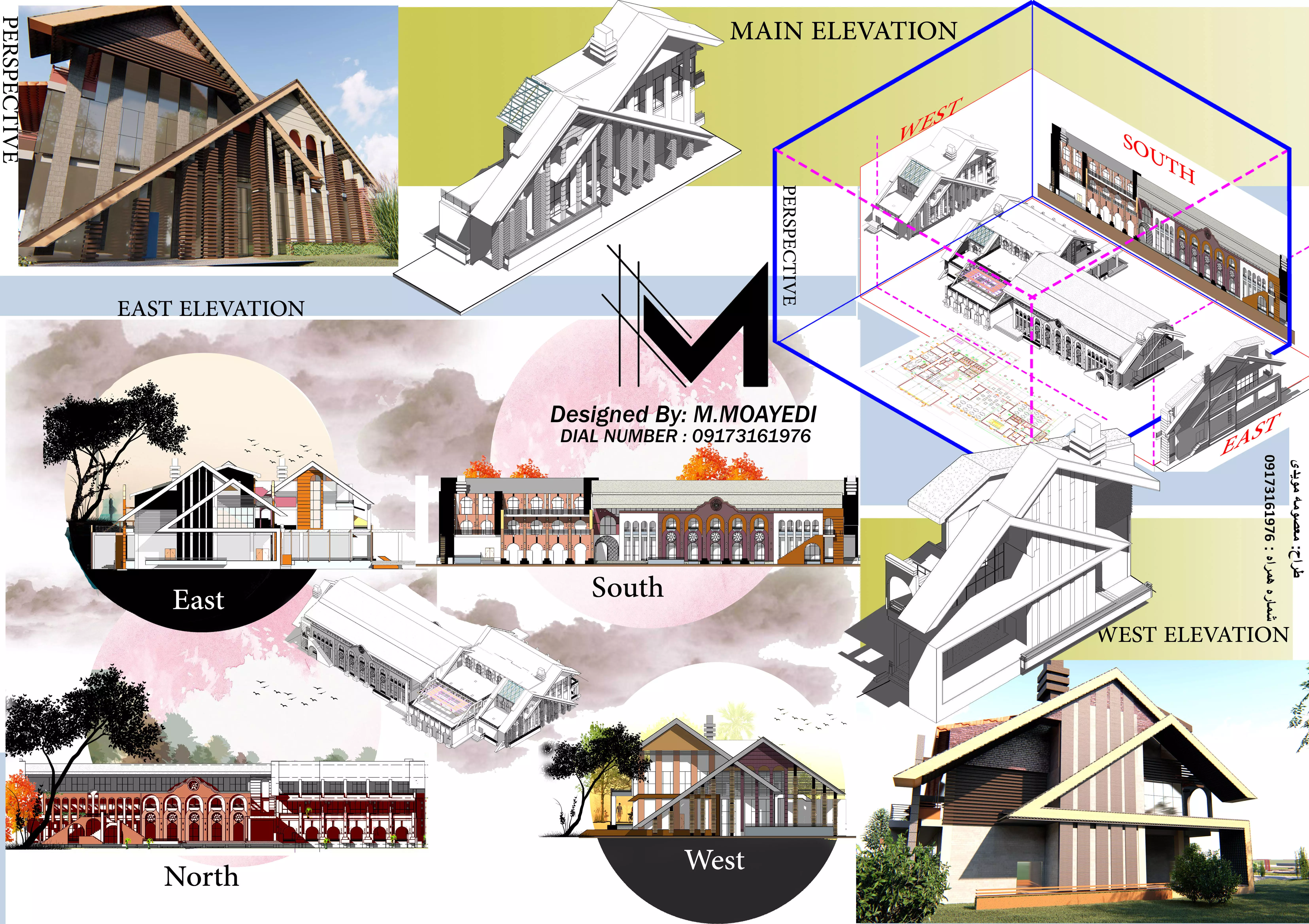 creative hotel design  Low-poly 3D model_5