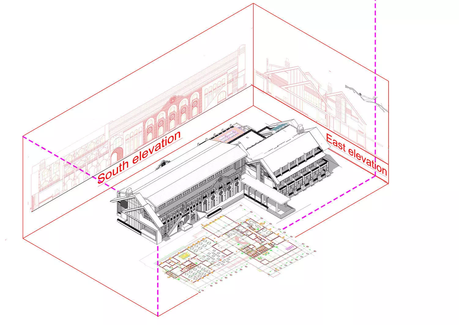 creative hotel design  Low-poly 3D model_3