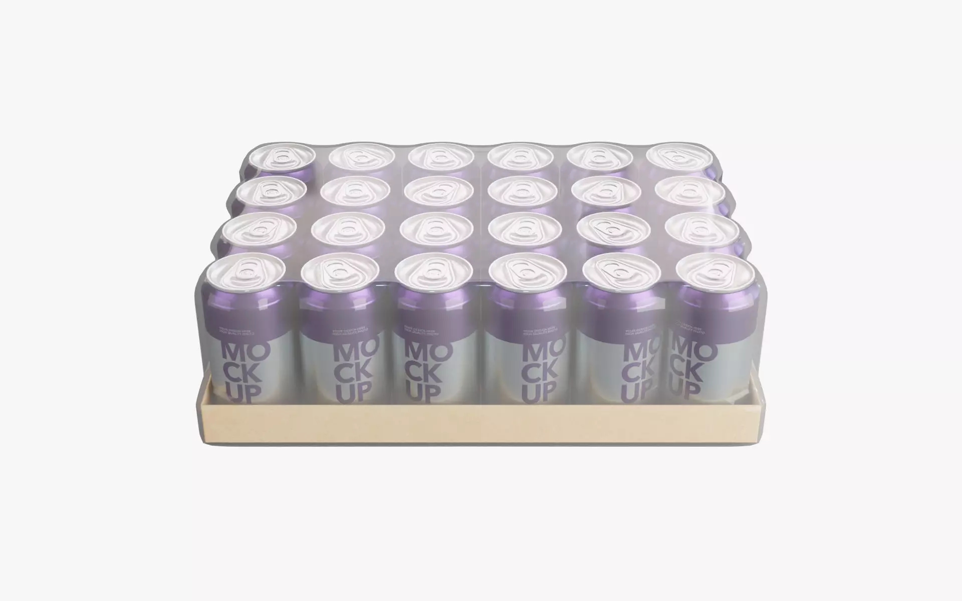 Grape Soda Can Pack of 24 3D model_3