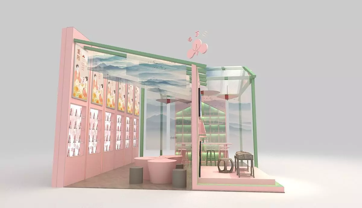 sanhuazhantai 3D model_3