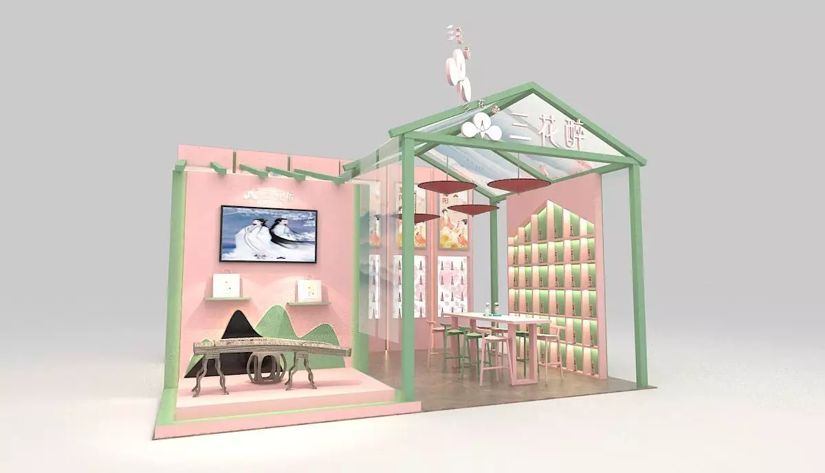 sanhuazhantai 3D model_0