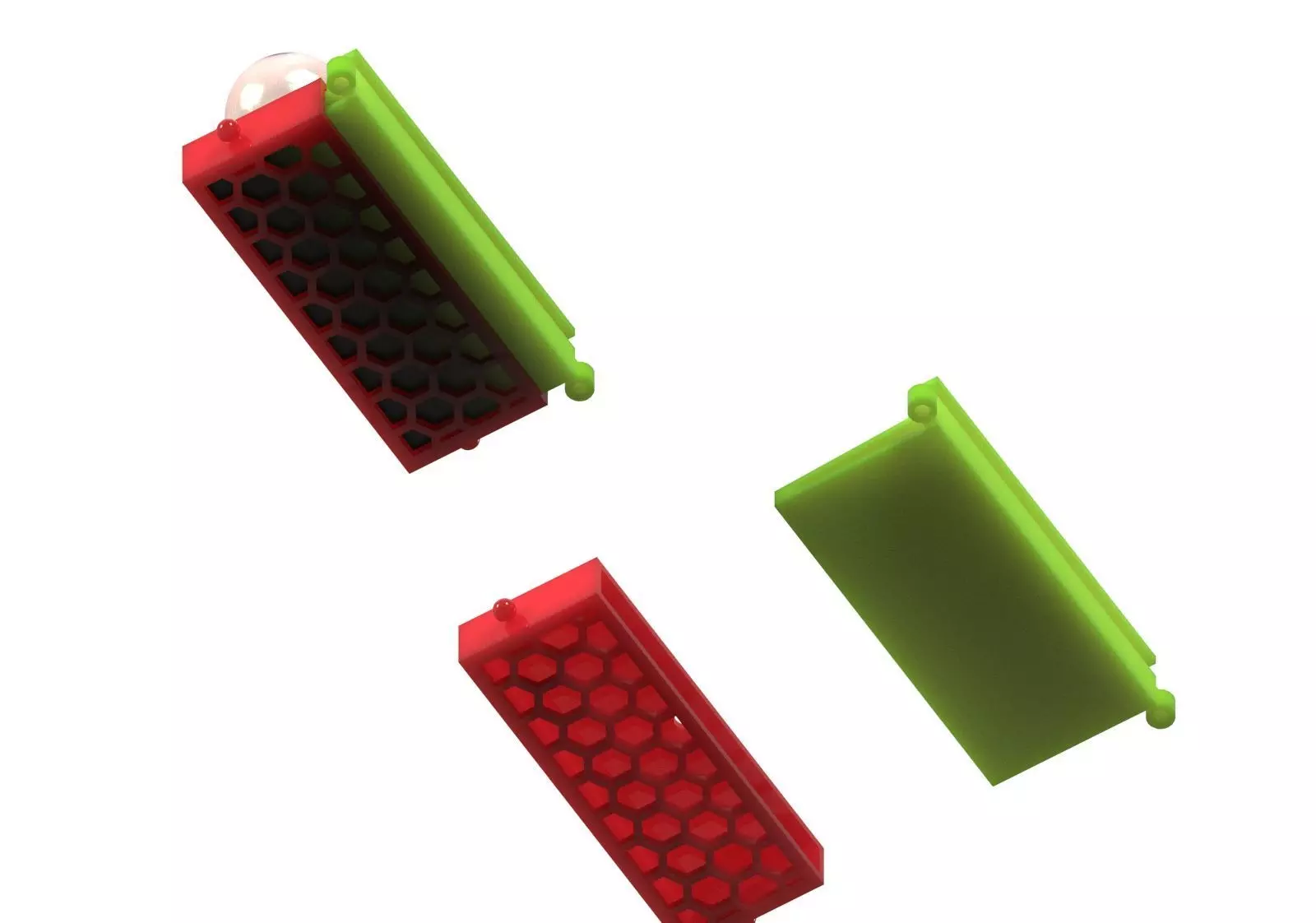 Slide Lock Multi Strand Pearl Bead Connector gold 3dm gl0040 3D print model_14