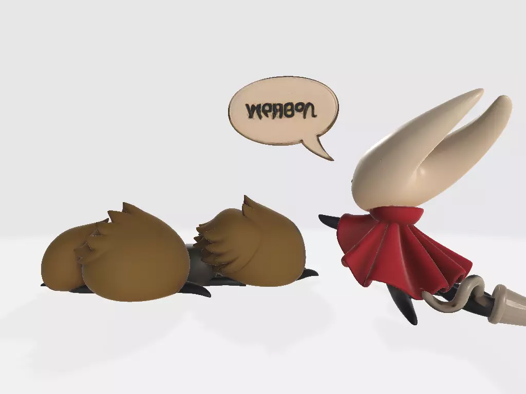 Knight and the Sleeping Mosscreeps 3D print model_3