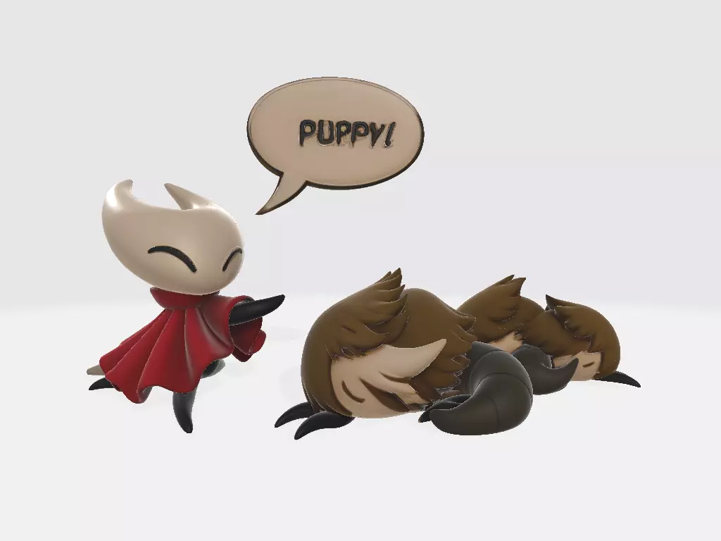 Knight and the Sleeping Mosscreeps 3D print model_0