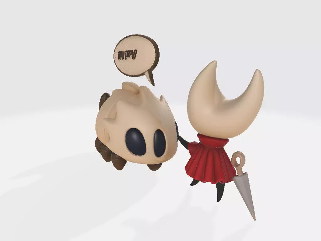 Knight and the Puppy 3D print model_3