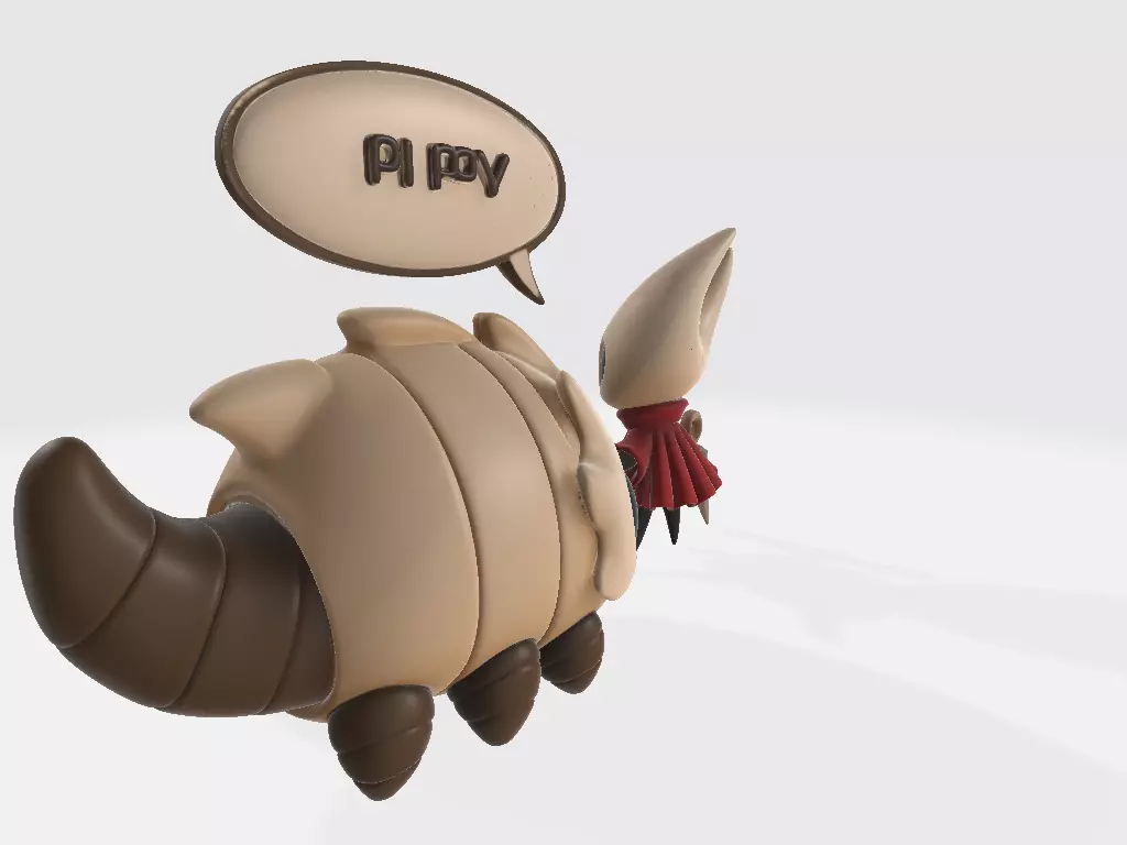 Knight and the Puppy 3D print model_2