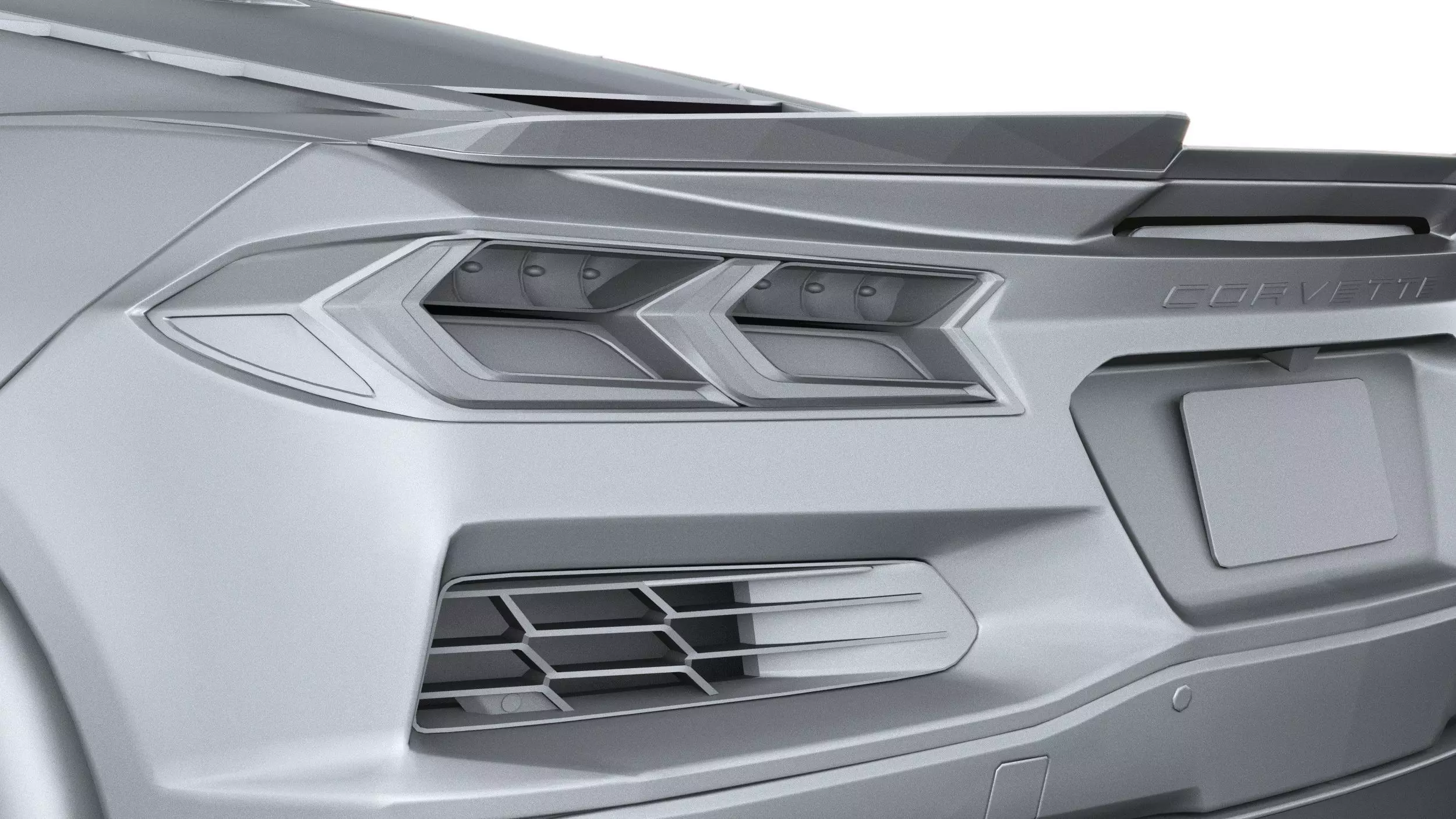 Corvette E-ray 2026 lowpoly 3D model_24