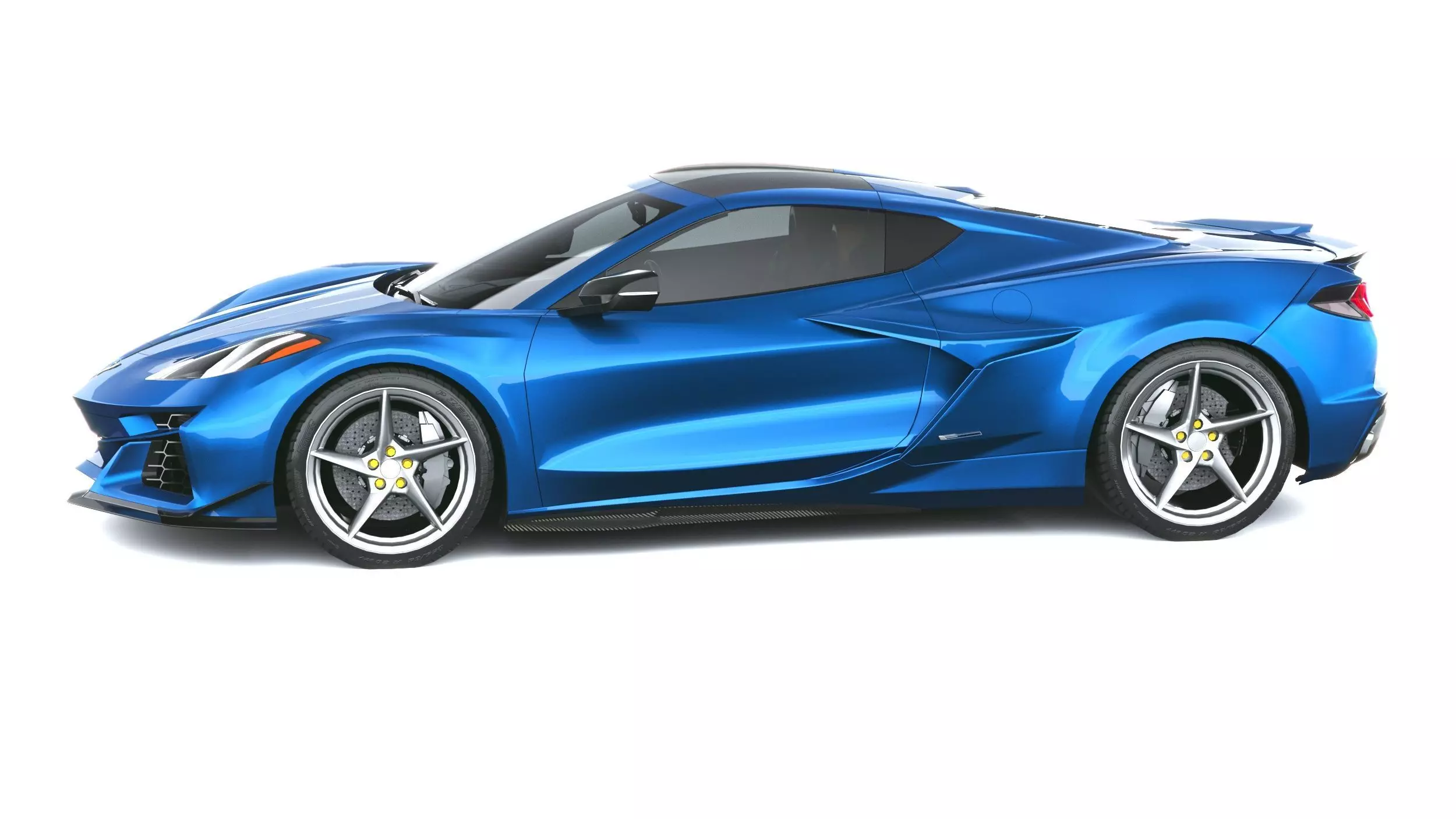 Corvette E-ray 2026 lowpoly 3D model_8