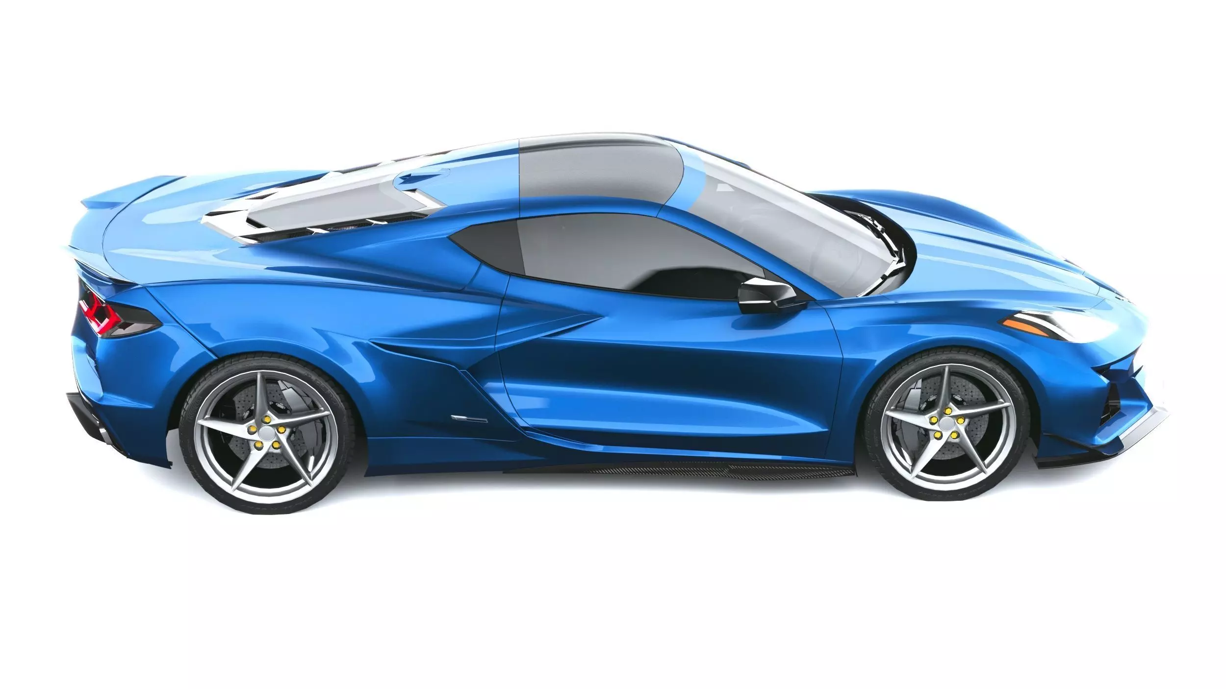 Corvette E-ray 2026 lowpoly 3D model_11