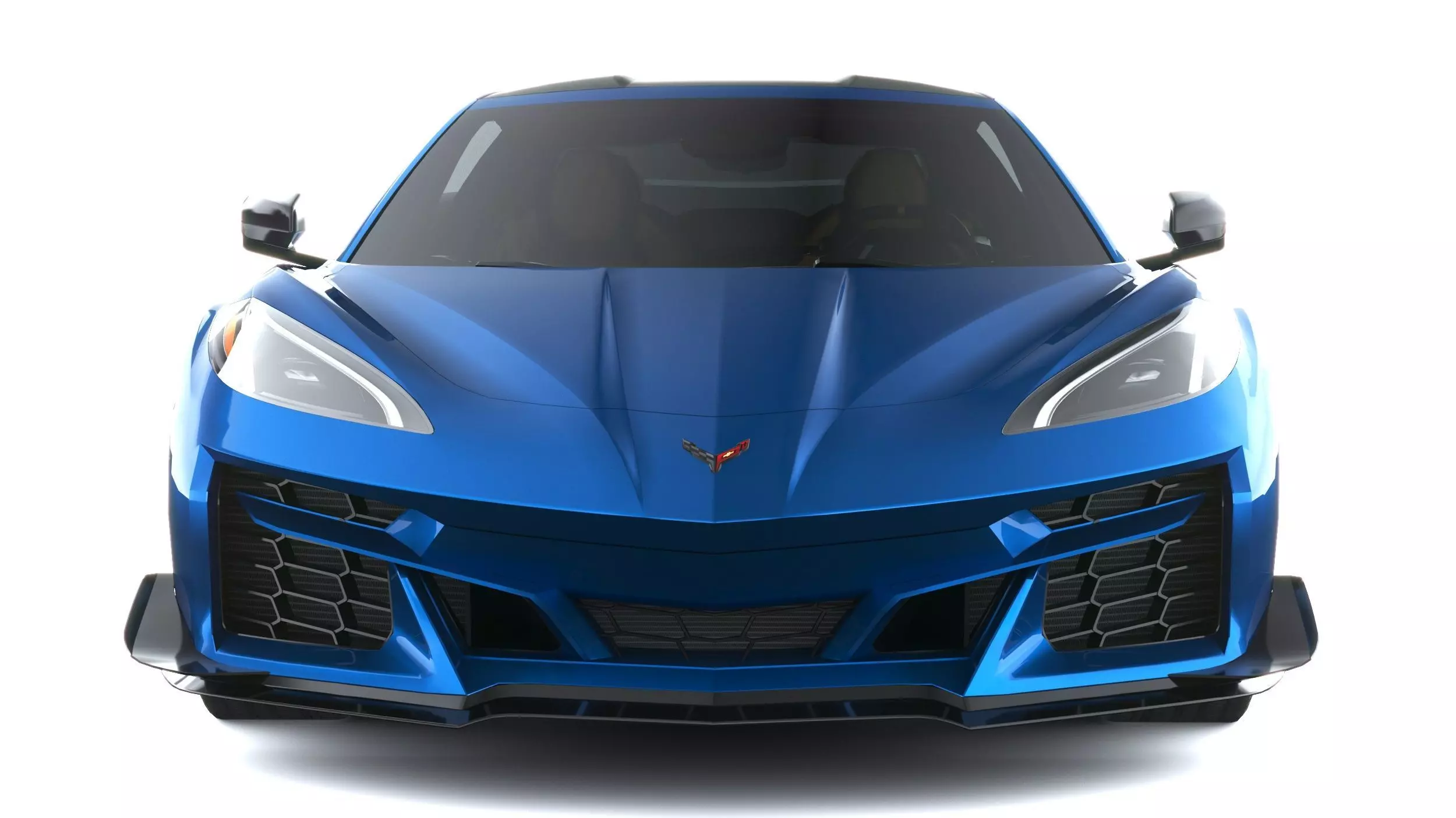 Corvette E-ray 2026 lowpoly 3D model_13