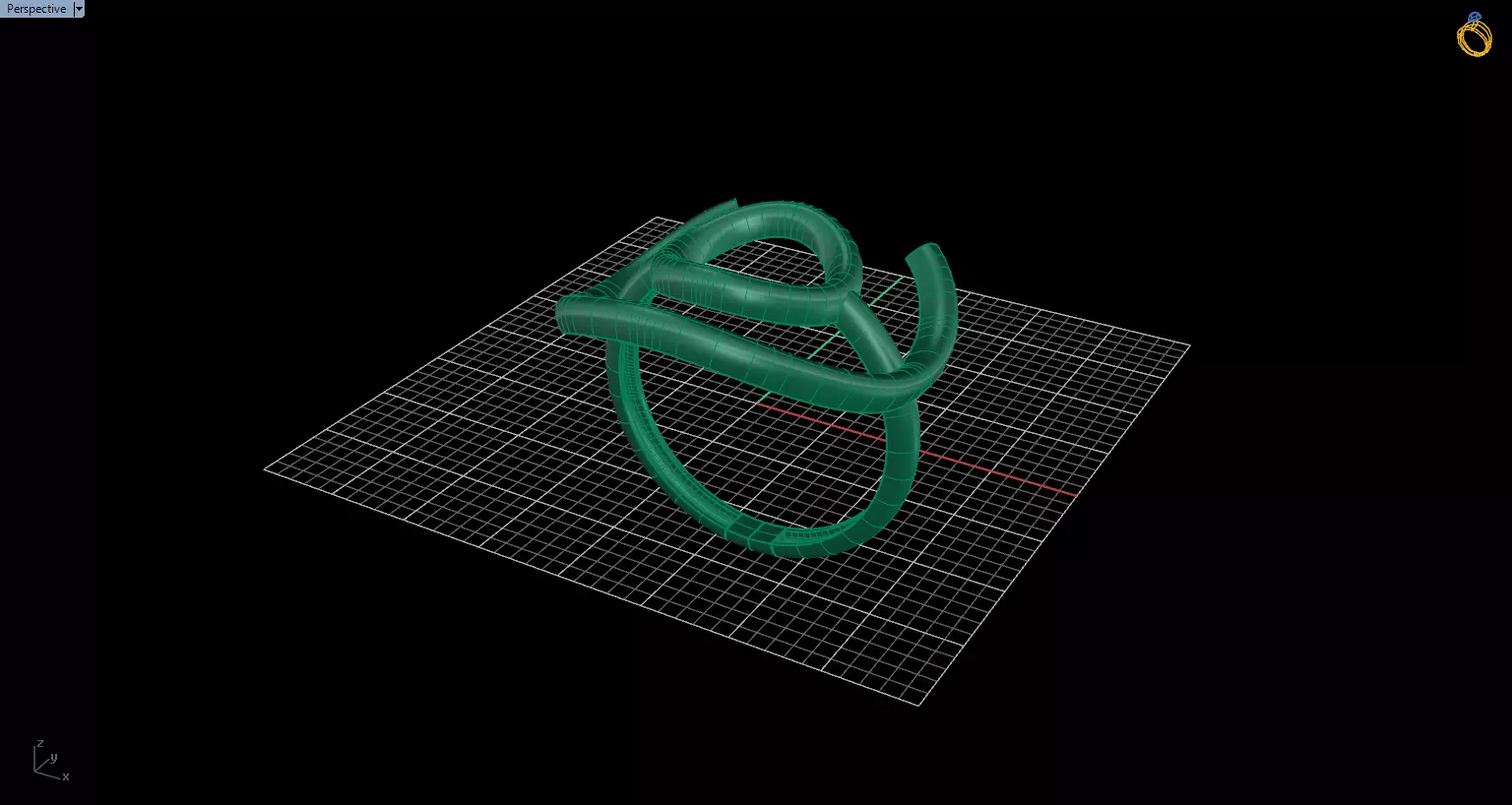 Minimal Abstract Ring 70 3D print model_2