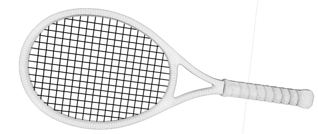 Tennis Racket 3D model_6