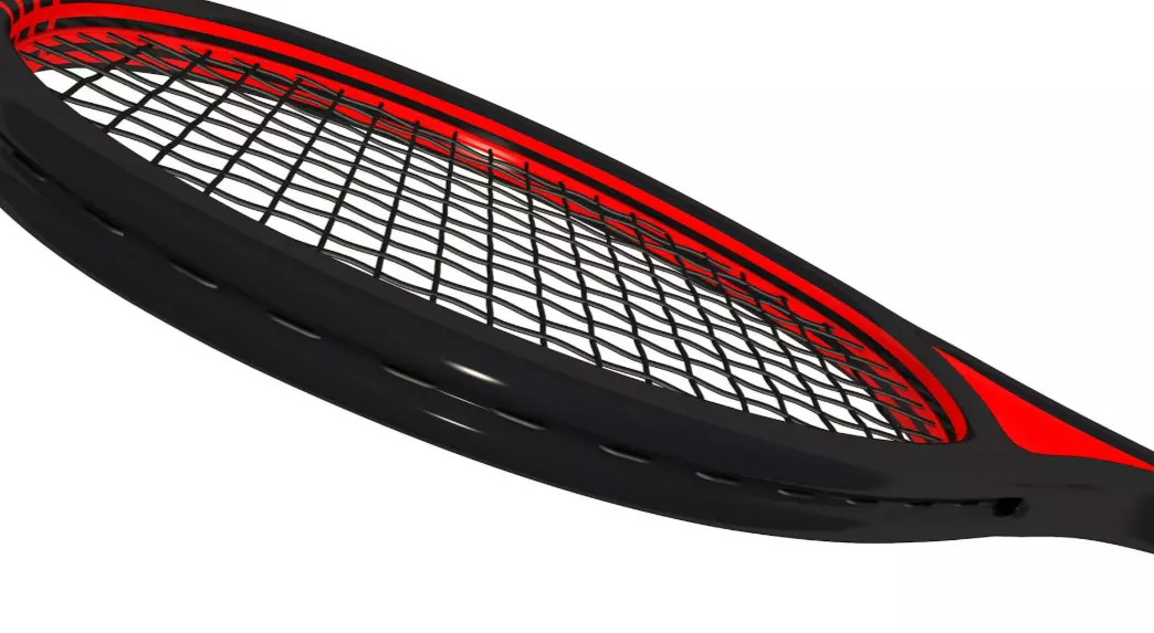 Tennis Racket 3D model_3