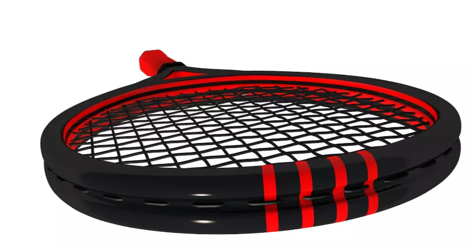 Tennis Racket 3D model_2