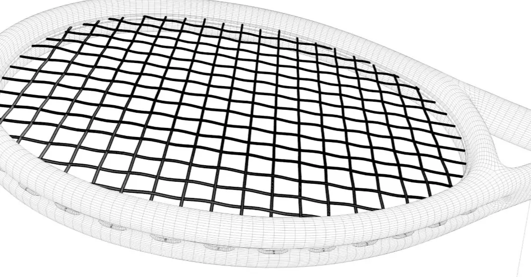 Tennis Racket 3D model_7