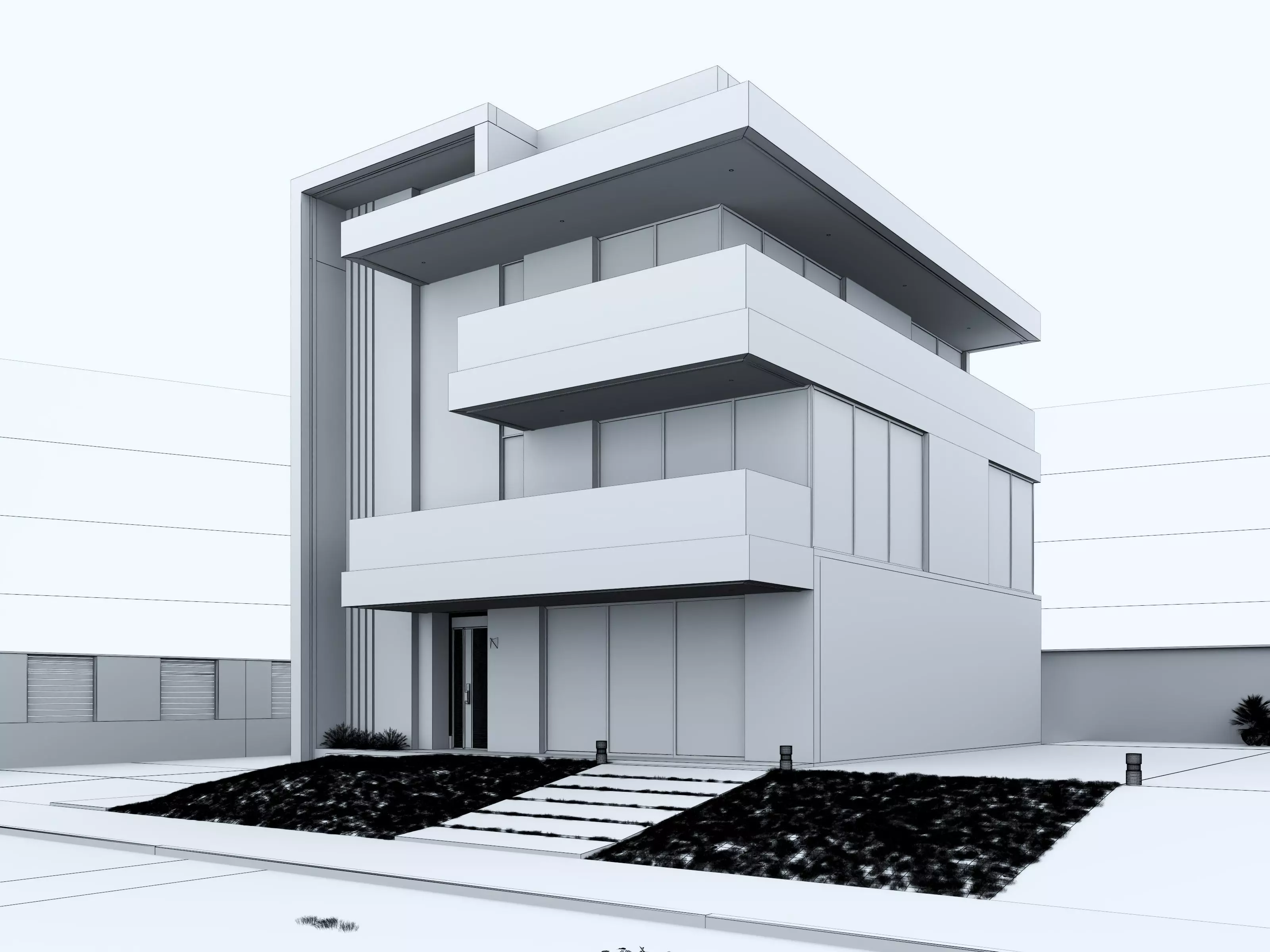 House Exterior 3D model_11