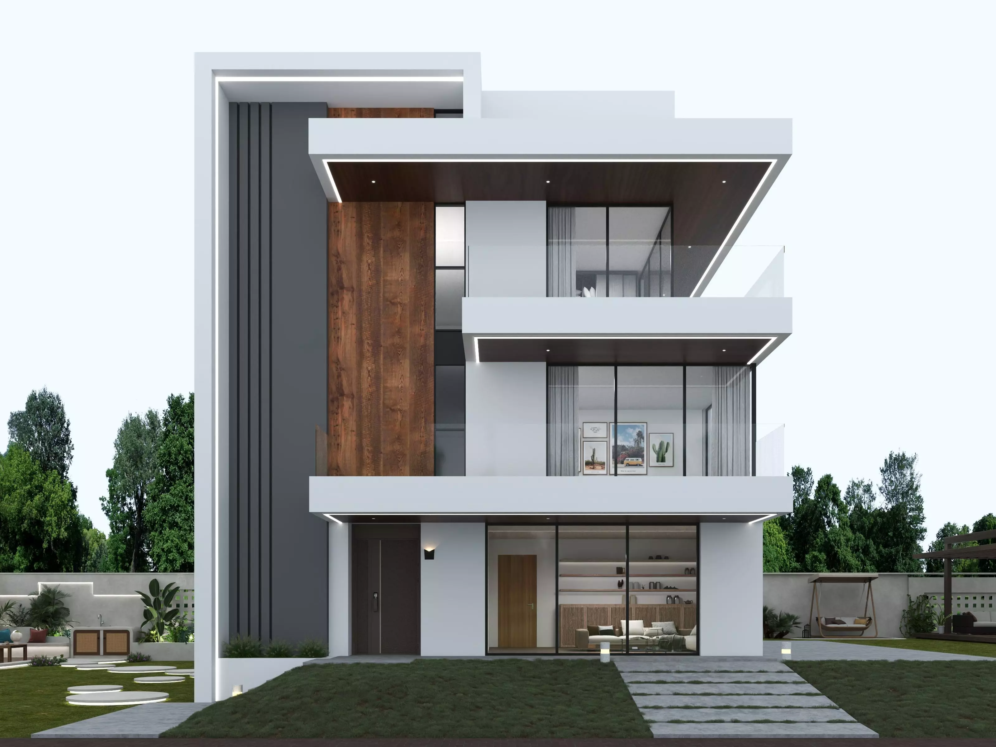 House Exterior 3D model_0