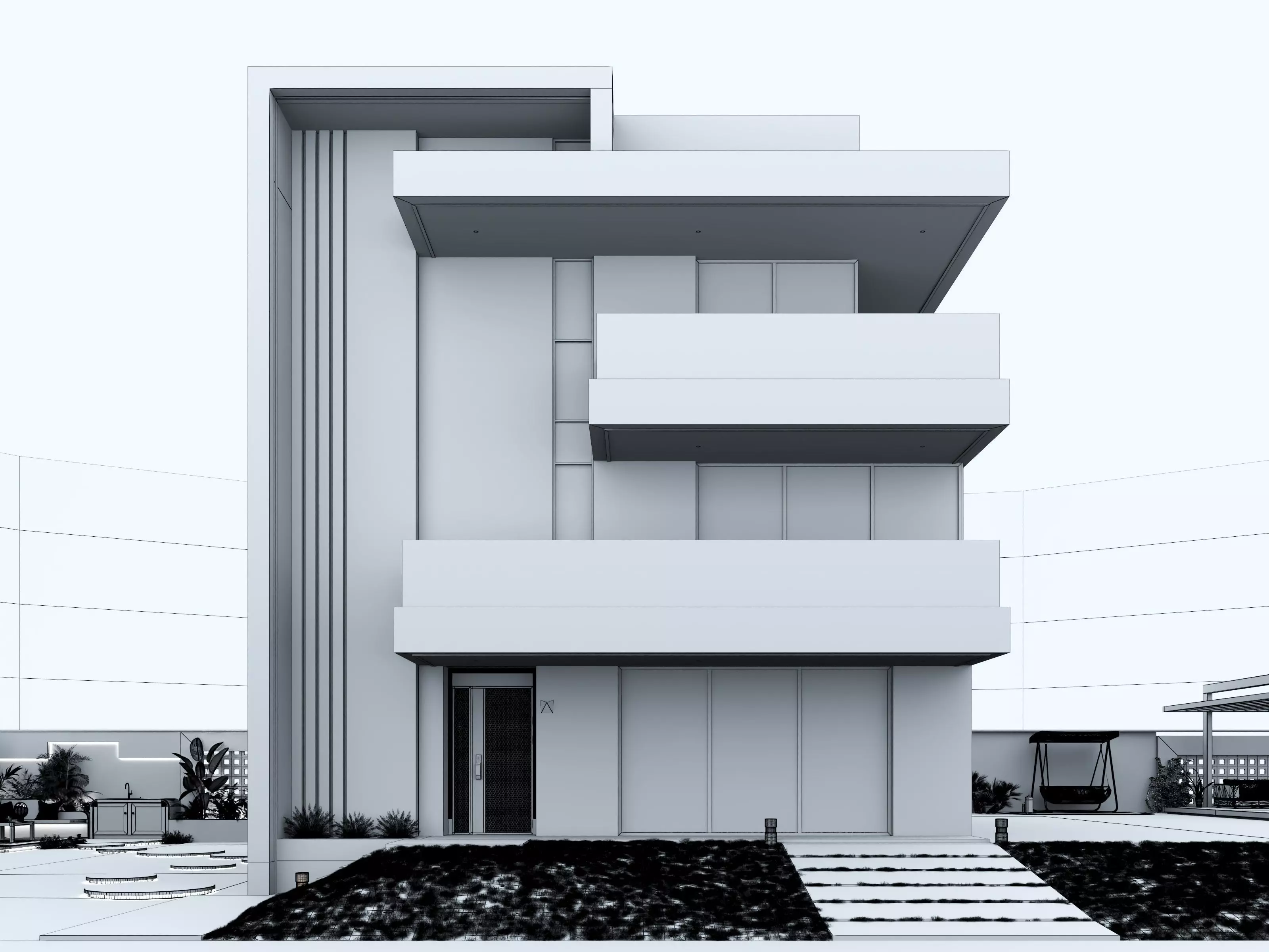 House Exterior 3D model_6