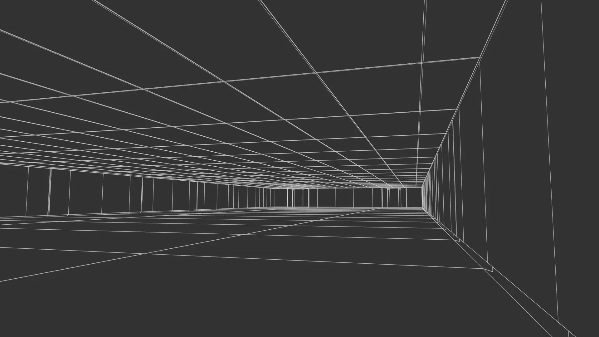 Concrete Garage Interior Low-poly 3D model_10