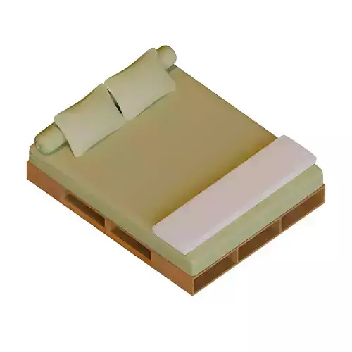 Queen Size Modern Wood Bed