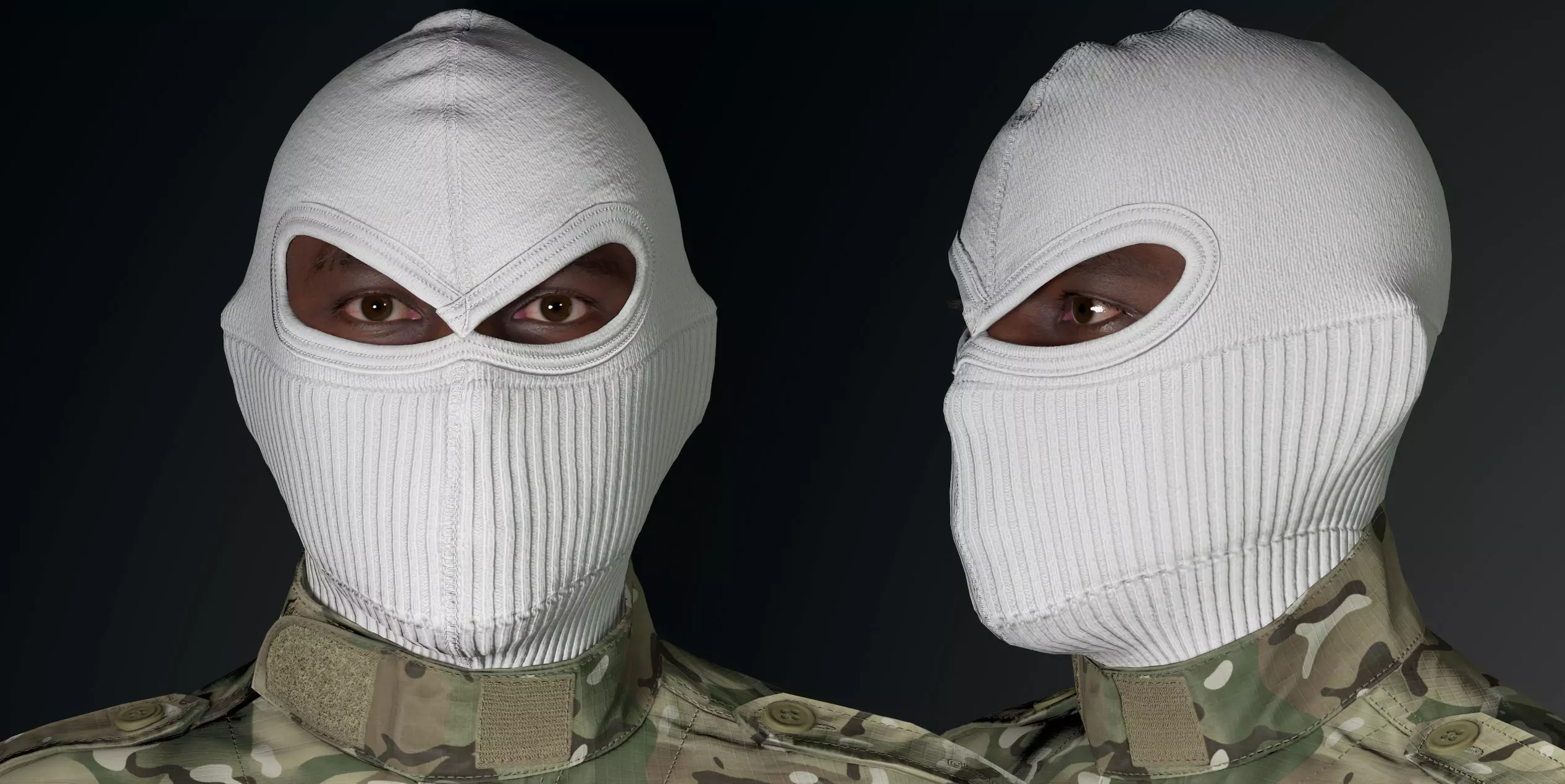 Tactical Full-Face Spec-Ops Balaclava UE5-Ready Low-poly 3D model_12