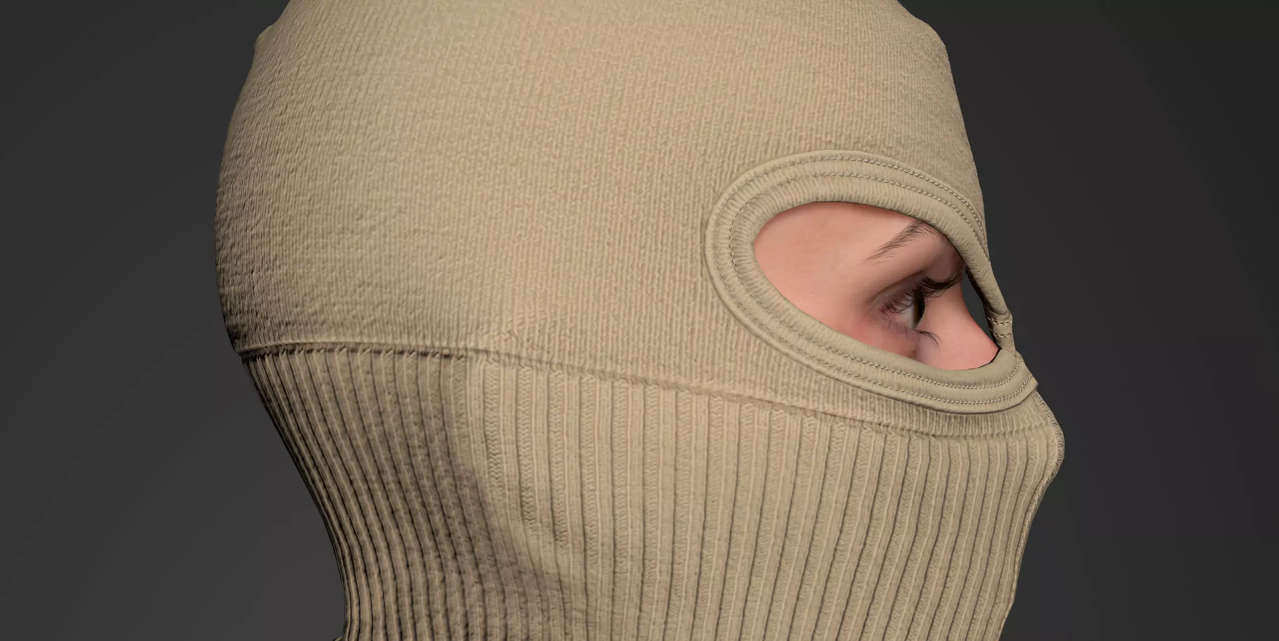 Tactical Full-Face Spec-Ops Balaclava UE5-Ready Low-poly 3D model_7