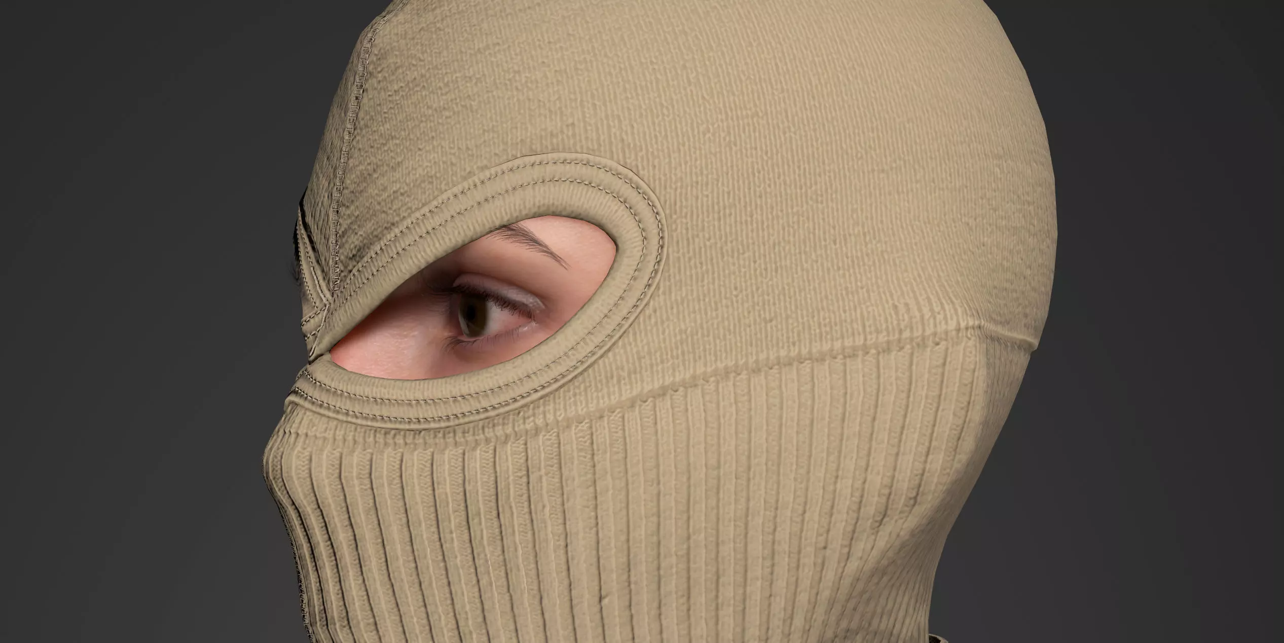 Tactical Full-Face Spec-Ops Balaclava UE5-Ready Low-poly 3D model_9