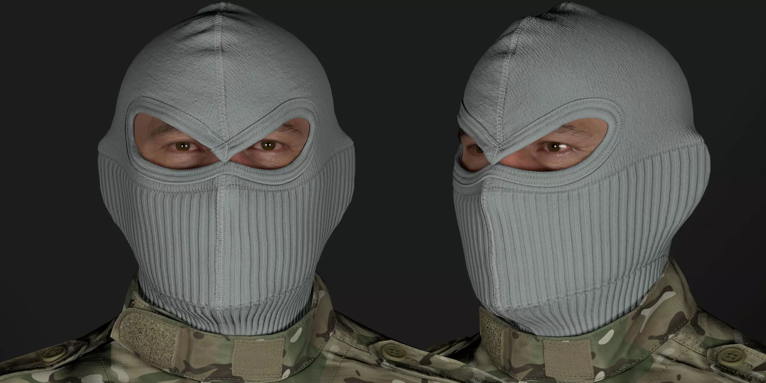 Tactical Full-Face Spec-Ops Balaclava UE5-Ready Low-poly 3D model_13