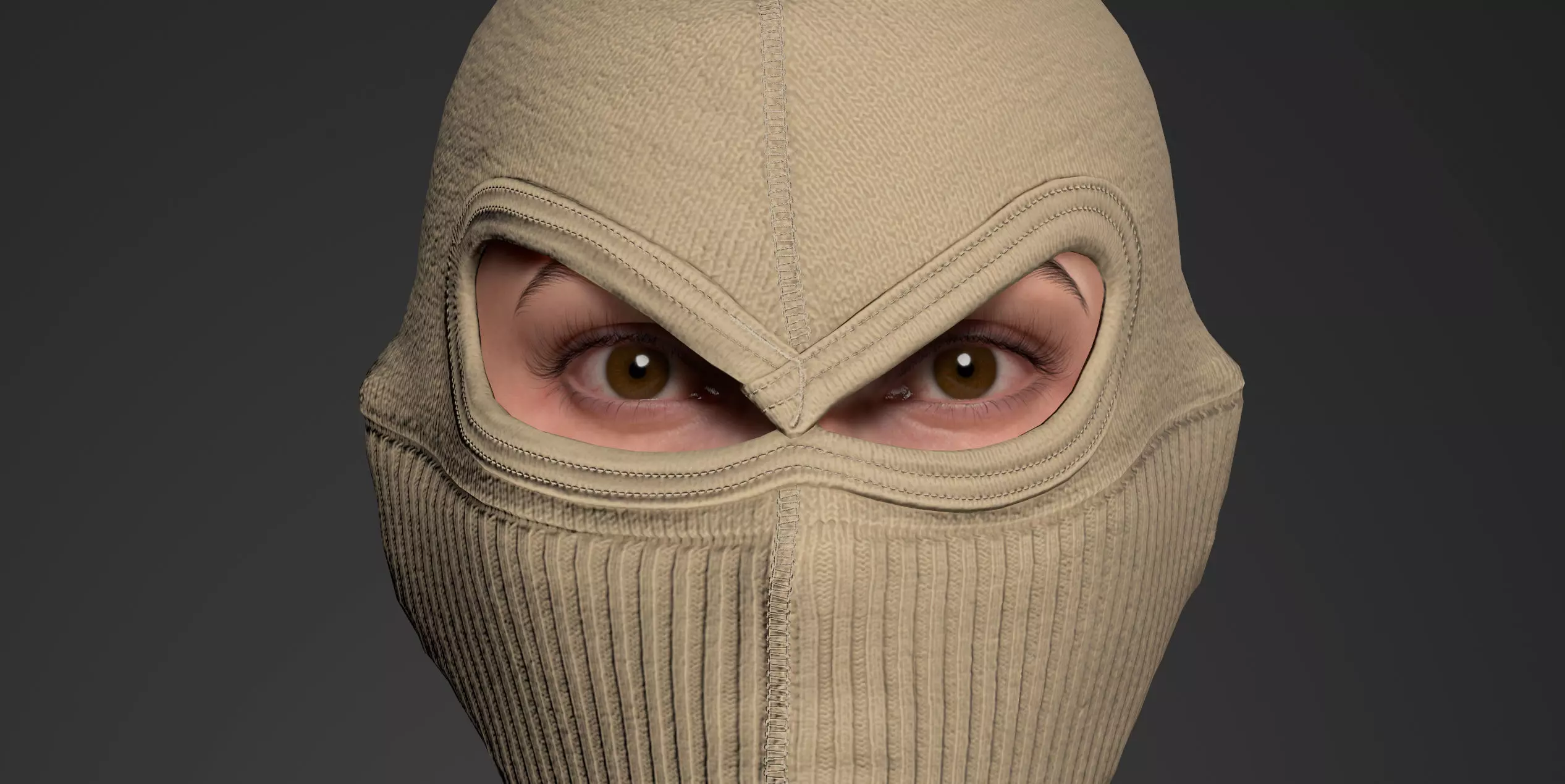 Tactical Full-Face Spec-Ops Balaclava UE5-Ready Low-poly 3D model_6