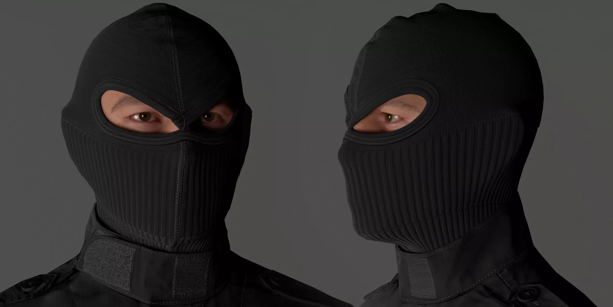 Tactical Full-Face Spec-Ops Balaclava UE5-Ready Low-poly 3D model_11