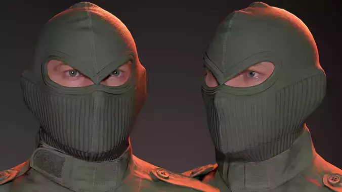 Tactical Full-Face Spec-Ops Balaclava UE5-Ready